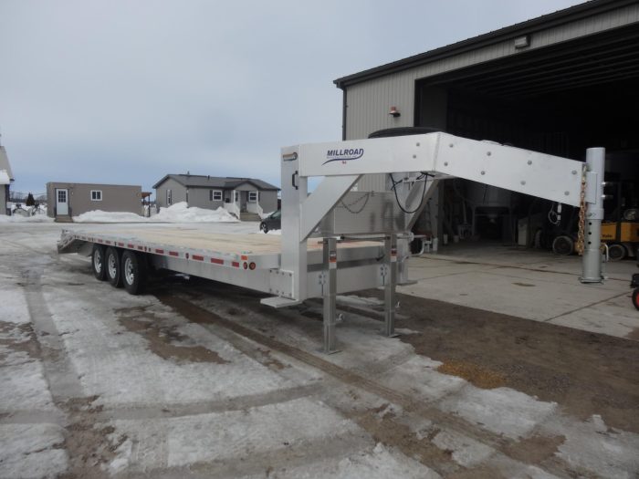 2025 Millroad MGN28-10 Aluminum Gooseneck Trailer CANADIAN MADE