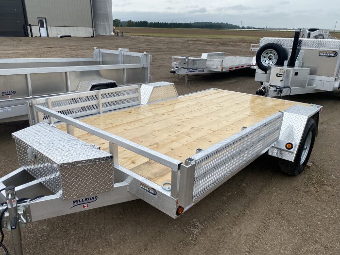 2025 Millroad MF1279 Flat Deck Utility Trailer - Image 3