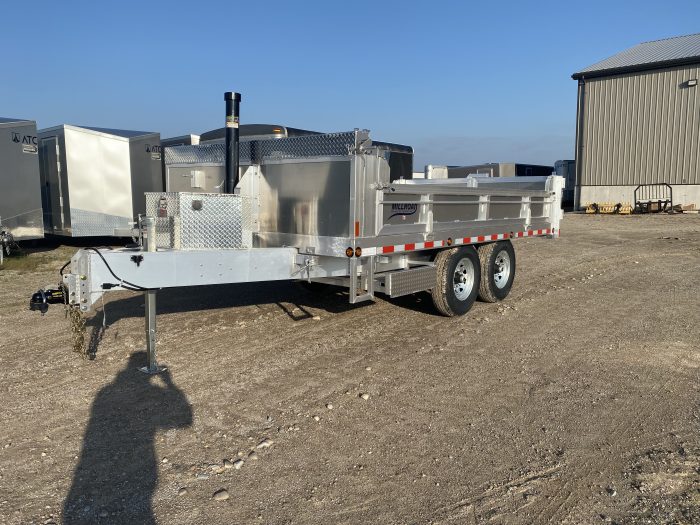 2025 Millroad MDD814-7 8x14 Aluminum Dump Trailer CANADIAN MADE