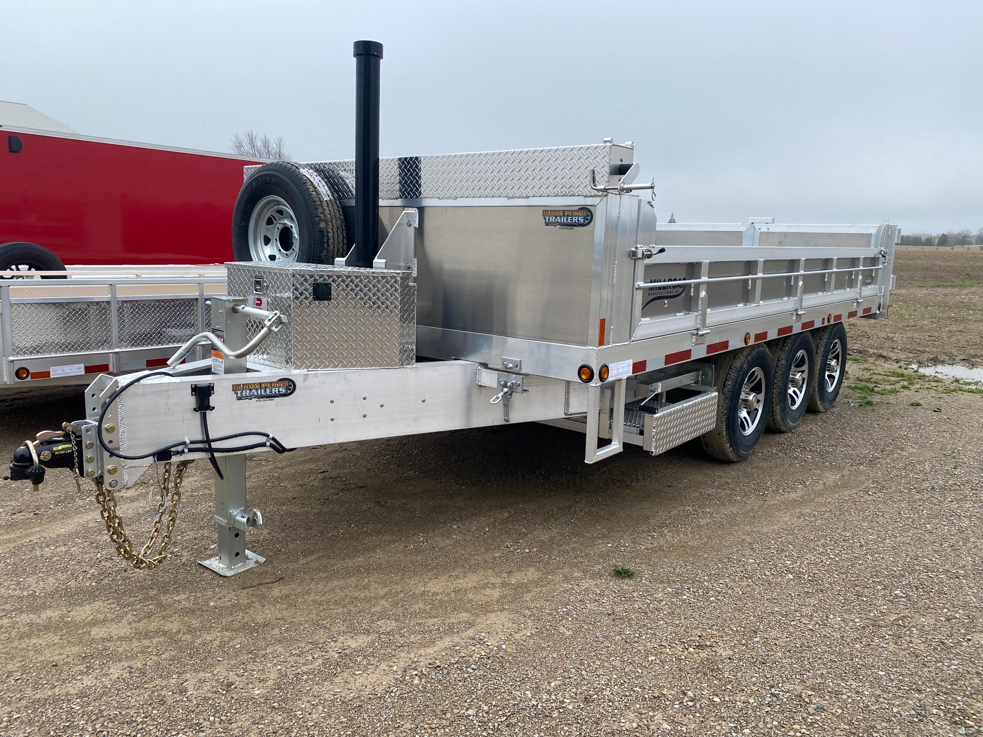 2026 Millroad MDD816-10 8x16 Aluminum Dump Trailer CANADIAN MADE - Image 3