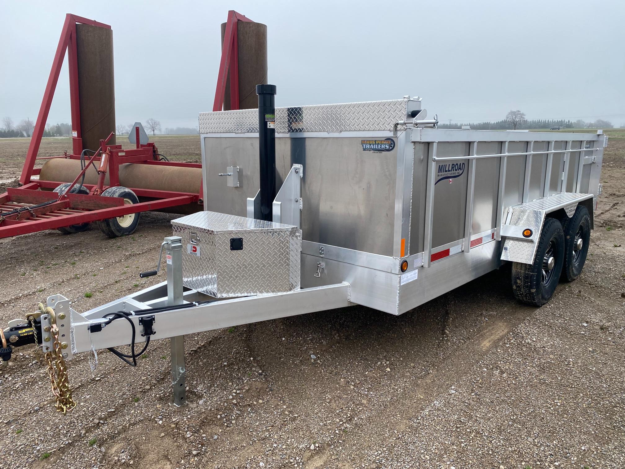 2026 Millroad MD714-7 Aluminum Dump Trailer CANADIAN MADE